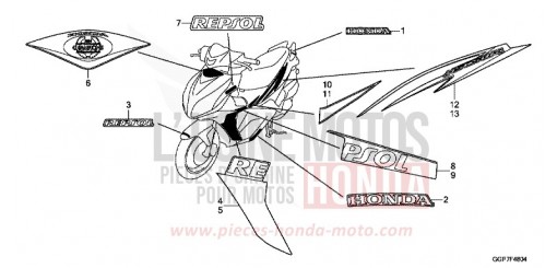MARK/STRIPE (NSC50T2-6E,7ED) NSC50T2F de 2015